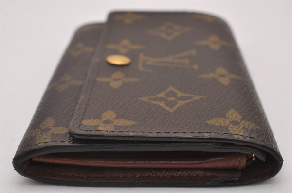 Authentic Louis Vuitton Monogram Porte Monnaie Zip Bifold Wallet M61735 LV 6732I