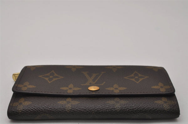 Authentic Louis Vuitton Monogram Porte Monnaie Zip Bifold Wallet M61735 LV 6732I