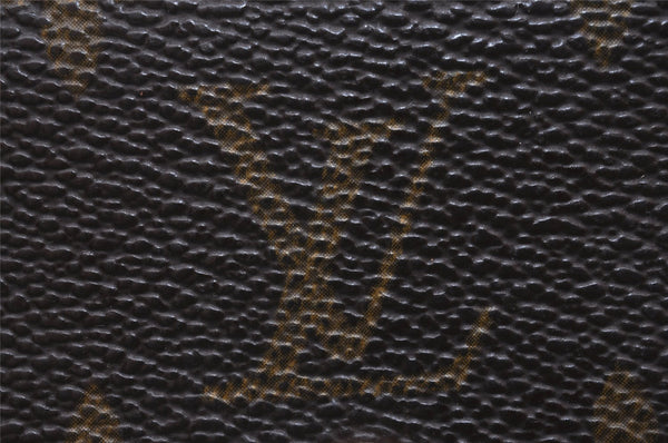 Authentic Louis Vuitton Monogram Porte Monnaie Zip Bifold Wallet M61735 LV 6732I