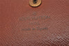 Authentic Louis Vuitton Monogram Porte Monnaie Zip Bifold Wallet M61735 LV 6732I