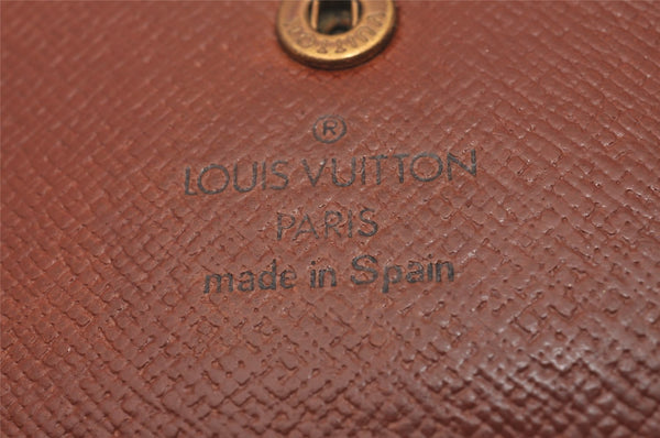 Authentic Louis Vuitton Monogram Porte Monnaie Zip Bifold Wallet M61735 LV 6732I