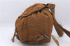 Authentic PRADA Nylon Leather Backpack Brown 6734D