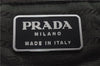 Authentic PRADA Nylon Leather Backpack Brown 6734D