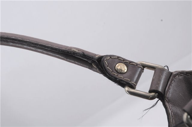 Authentic GUCCI Guccissima Sukey Leather Shoulder Tote Bag 211944 Purple 6735D