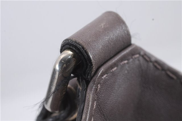 Authentic GUCCI Guccissima Sukey Leather Shoulder Tote Bag 211944 Purple 6735D