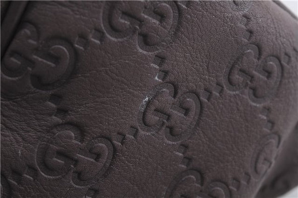 Authentic GUCCI Guccissima Sukey Leather Shoulder Tote Bag 211944 Purple 6735D