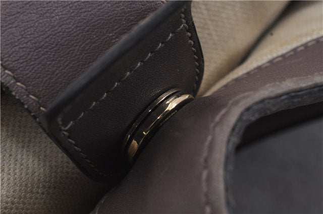 Authentic GUCCI Guccissima Sukey Leather Shoulder Tote Bag 211944 Purple 6735D