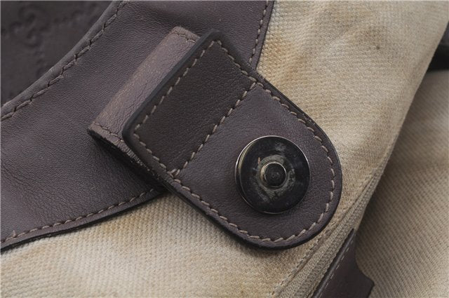 Authentic GUCCI Guccissima Sukey Leather Shoulder Tote Bag 211944 Purple 6735D