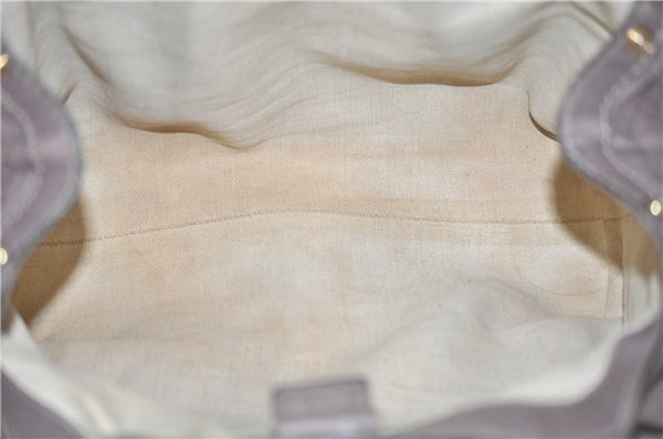 Authentic GUCCI Guccissima Sukey Leather Shoulder Tote Bag 211944 Purple 6735D