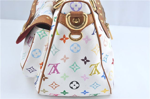 Auth Louis Vuitton Monogram Multicolor Rita 2Way Hand Bag White M40125 LV 6737B