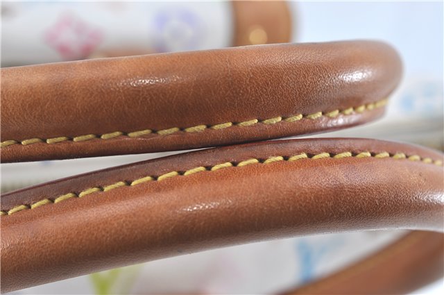 Auth Louis Vuitton Monogram Multicolor Rita 2Way Hand Bag White M40125 LV 6737B