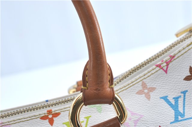 Auth Louis Vuitton Monogram Multicolor Rita 2Way Hand Bag White M40125 LV 6737B