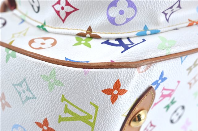 Auth Louis Vuitton Monogram Multicolor Rita 2Way Hand Bag White M40125 LV 6737B