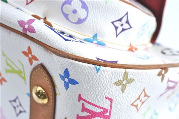 Auth Louis Vuitton Monogram Multicolor Rita 2Way Hand Bag White M40125 LV 6737B