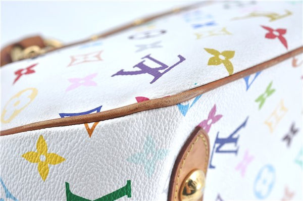 Auth Louis Vuitton Monogram Multicolor Rita 2Way Hand Bag White M40125 LV 6737B