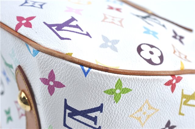 Auth Louis Vuitton Monogram Multicolor Rita 2Way Hand Bag White M40125 LV 6737B
