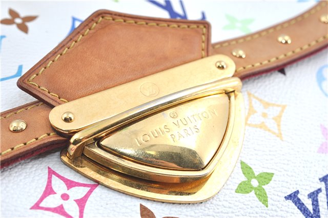 Auth Louis Vuitton Monogram Multicolor Rita 2Way Hand Bag White M40125 LV 6737B