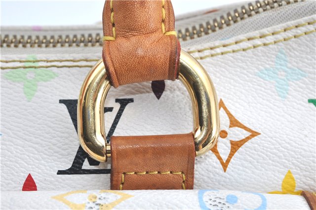 Auth Louis Vuitton Monogram Multicolor Rita 2Way Hand Bag White M40125 LV 6737B