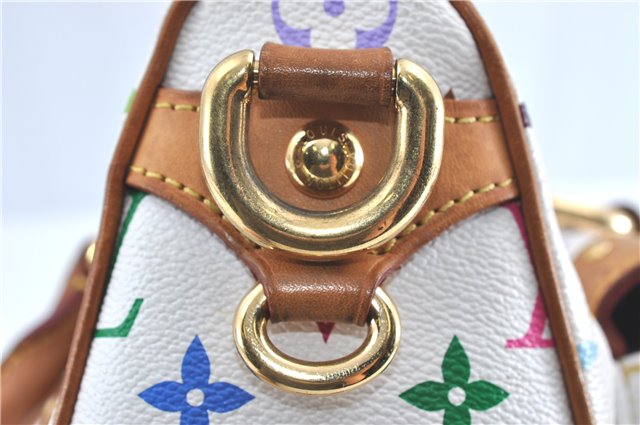 Auth Louis Vuitton Monogram Multicolor Rita 2Way Hand Bag White M40125 LV 6737B