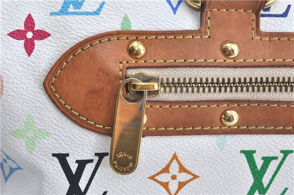 Auth Louis Vuitton Monogram Multicolor Rita 2Way Hand Bag White M40125 LV 6737B
