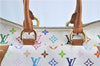 Auth Louis Vuitton Monogram Multicolor Rita 2Way Hand Bag White M40125 LV 6737B