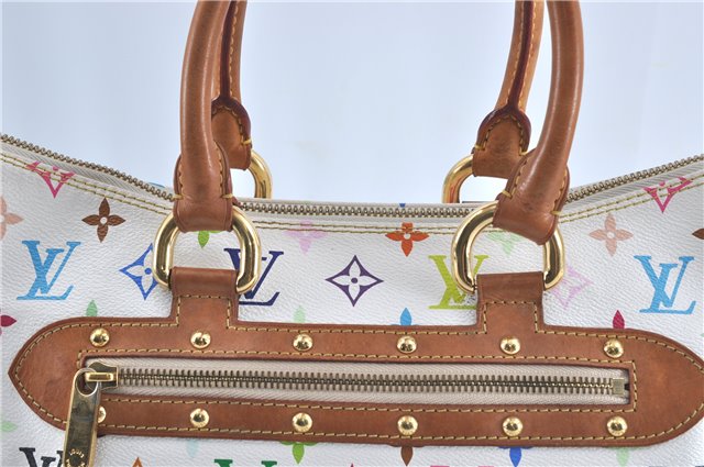 Auth Louis Vuitton Monogram Multicolor Rita 2Way Hand Bag White M40125 LV 6737B