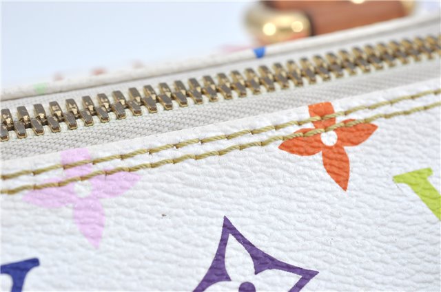 Auth Louis Vuitton Monogram Multicolor Rita 2Way Hand Bag White M40125 LV 6737B