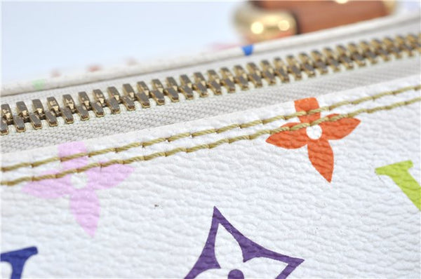 Auth Louis Vuitton Monogram Multicolor Rita 2Way Hand Bag White M40125 LV 6737B