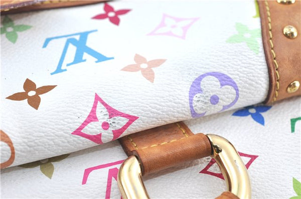 Auth Louis Vuitton Monogram Multicolor Rita 2Way Hand Bag White M40125 LV 6737B