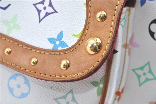Auth Louis Vuitton Monogram Multicolor Rita 2Way Hand Bag White M40125 LV 6737B