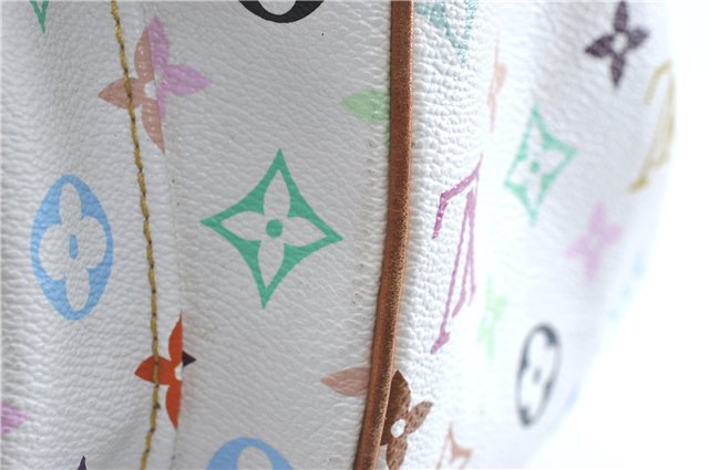 Auth Louis Vuitton Monogram Multicolor Rita 2Way Hand Bag White M40125 LV 6737B