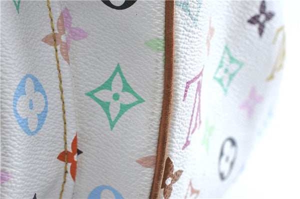 Auth Louis Vuitton Monogram Multicolor Rita 2Way Hand Bag White M40125 LV 6737B