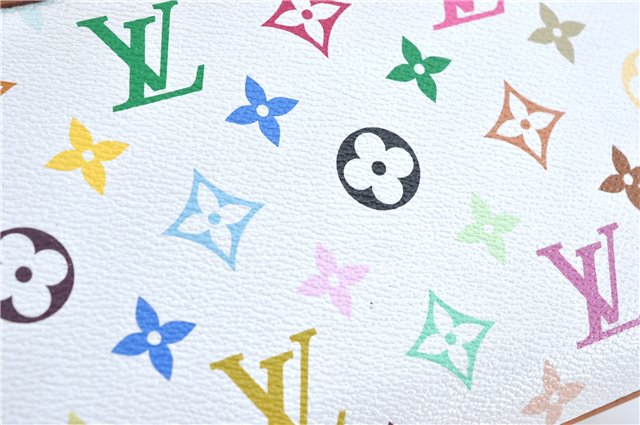 Auth Louis Vuitton Monogram Multicolor Rita 2Way Hand Bag White M40125 LV 6737B