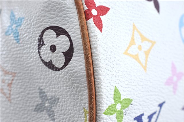 Auth Louis Vuitton Monogram Multicolor Rita 2Way Hand Bag White M40125 LV 6737B