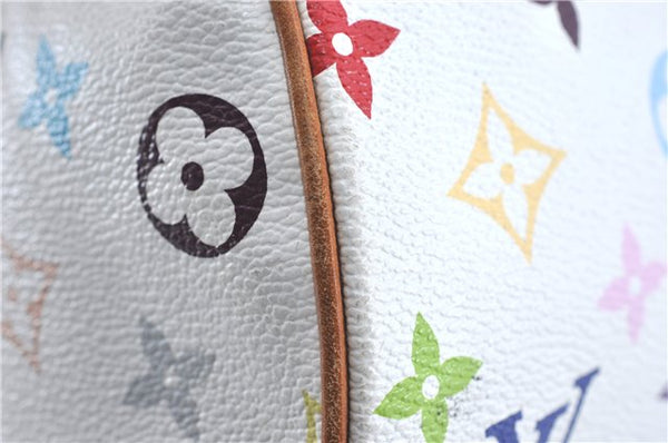 Auth Louis Vuitton Monogram Multicolor Rita 2Way Hand Bag White M40125 LV 6737B