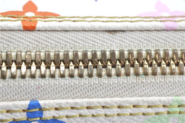 Auth Louis Vuitton Monogram Multicolor Rita 2Way Hand Bag White M40125 LV 6737B