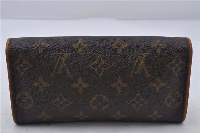 Authentic LOUIS VUITTON Monogram Pochette Twin PM Shoulder Bag M51854 LV 6737C