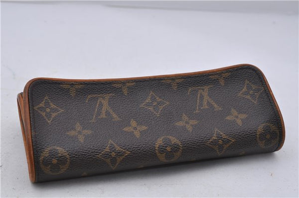 Authentic LOUIS VUITTON Monogram Pochette Twin PM Shoulder Bag M51854 LV 6737C