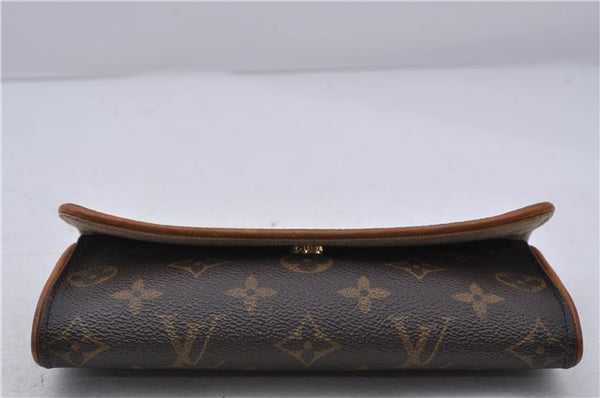 Authentic LOUIS VUITTON Monogram Pochette Twin PM Shoulder Bag M51854 LV 6737C