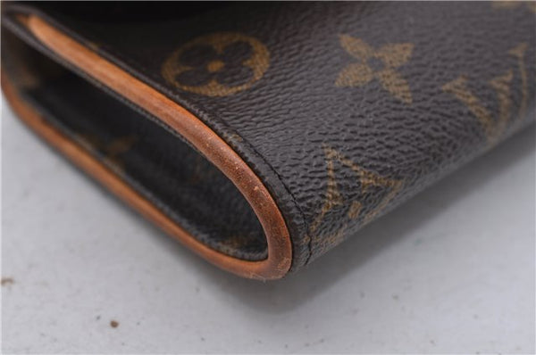 Authentic LOUIS VUITTON Monogram Pochette Twin PM Shoulder Bag M51854 LV 6737C