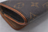 Authentic LOUIS VUITTON Monogram Pochette Twin PM Shoulder Bag M51854 LV 6737C