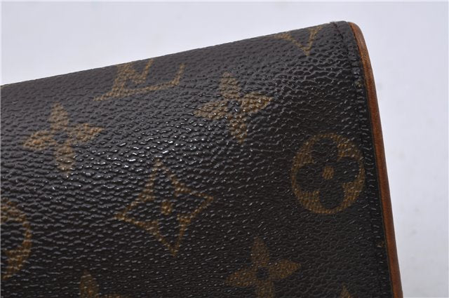 Authentic LOUIS VUITTON Monogram Pochette Twin PM Shoulder Bag M51854 LV 6737C