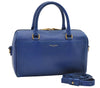 Auth SAINT LAURENT Baby Duffle 2Way Shoulder Hand Bag Purse Leather Blue 6737D