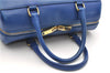 Auth SAINT LAURENT Baby Duffle 2Way Shoulder Hand Bag Purse Leather Blue 6737D