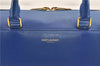 Auth SAINT LAURENT Baby Duffle 2Way Shoulder Hand Bag Purse Leather Blue 6737D