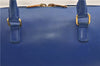 Auth SAINT LAURENT Baby Duffle 2Way Shoulder Hand Bag Purse Leather Blue 6737D