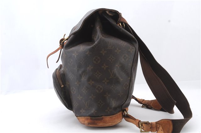 Authentic LOUIS VUITTON Monogram Montsouris GM Backpack M51135 LV 6738C