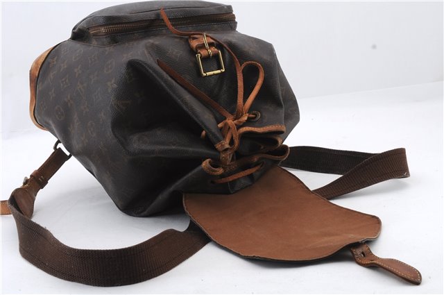 Authentic LOUIS VUITTON Monogram Montsouris GM Backpack M51135 LV 6738C