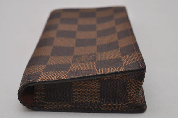 Authentic Louis Vuitton Damier Etui Lunettes Simple Glasses Case N62964 LV 6739I