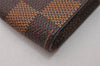 Authentic Louis Vuitton Damier Etui Lunettes Simple Glasses Case N62964 LV 6739I